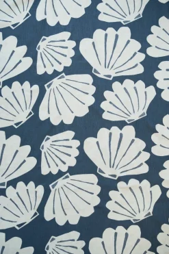 Curtains^Fine Little Day Shell curtain long 145x250, Blue BlueWhite