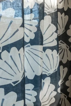 Curtains^Fine Little Day Shell curtain long 145x250, Blue BlueWhite