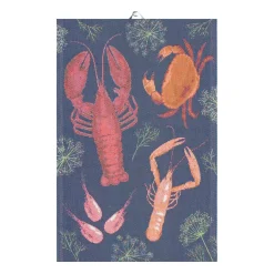 Hot Ekelund Linneväveri Shellfish party kitchen towel, 40x60 cm Multi
