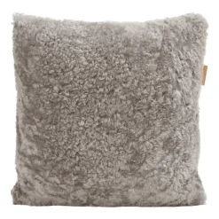 Outlet Shepherd of Sweden Shepherd Lina sheep skin cushion 40 x 40 cm, stone BeigeGrey