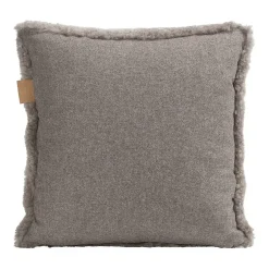 Outlet Shepherd of Sweden Shepherd Lina sheep skin cushion 40 x 40 cm, stone BeigeGrey