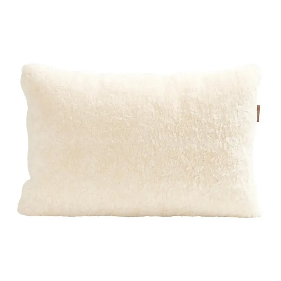 Cushions^Shepherd of Sweden Shepherd Lina sheep skin cushion 60 x 40 cm, creme White