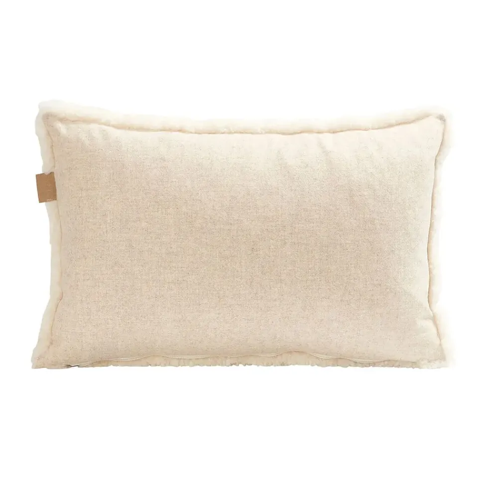 Cushions^Shepherd of Sweden Shepherd Lina sheep skin cushion 60 x 40 cm, creme White