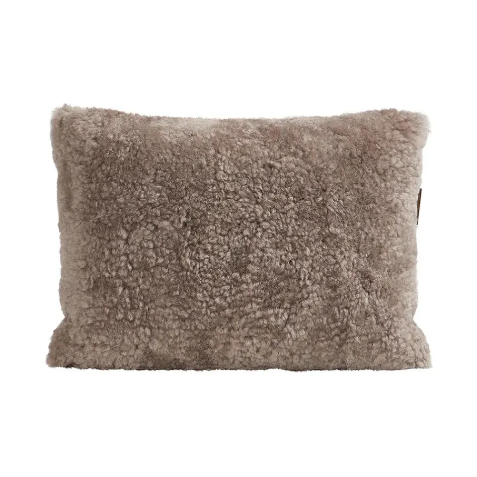 Cushions^Shepherd of Sweden Shepherd Lina sheep skin cushion 40 x 30 cm, stone BeigeGrey