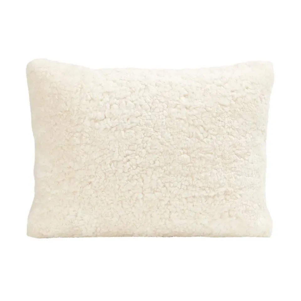 Cushions^Shepherd of Sweden Shepherd Lina sheep skin cushion 40 x 30 cm, creme White