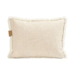 Cushions^Shepherd of Sweden Shepherd Lina sheep skin cushion 40 x 30 cm, creme White