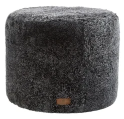 Sitting Poufs^Shepherd of Sweden Shepherd pouf Frida 50x40 cm, graphite black GreyBlack