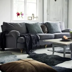 New Shepherd of Sweden Shepherd sheepskin Ella, graphite Black