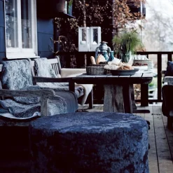 Sitting Poufs^Shepherd of Sweden Shepherd sit pouf Frida, -graphite Black