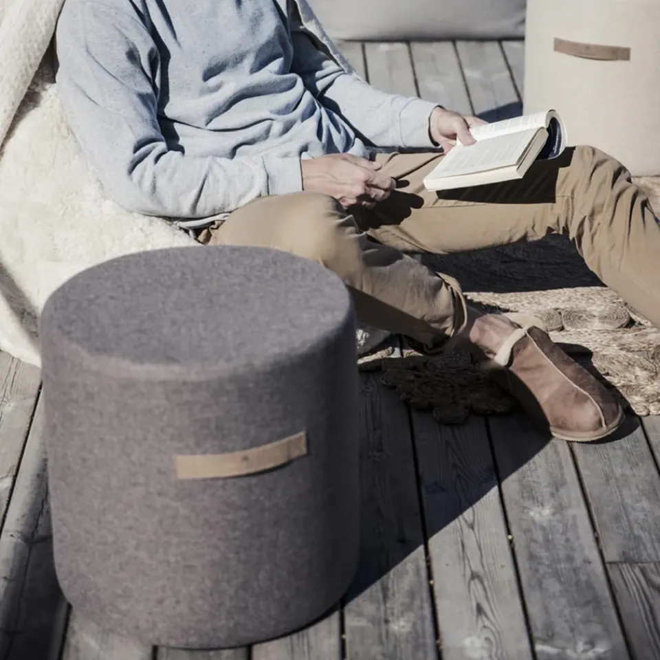 Clearance Shepherd of Sweden Shepherd sit pouf Sara 40 cm, granite Grey