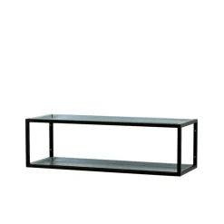Shoe Racks|Shoe Racks^Scherlin Shoe shelf 11, lacquer, zinc plate, 2 levels Black