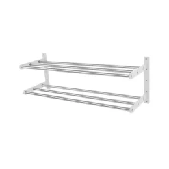 Shoe Racks|Shoe Racks^Scherlin Shoe shelf 12 shoe shelf, Steel/white, white-lacquered aluminium Grey