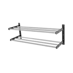Discount Scherlin Shoe shelf 12 shoe shelf, Steel/black, black-painted aluminium Grey