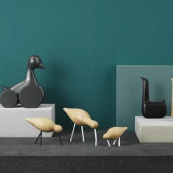 Clearance Normann Copenhagen Shorebird oak-white, large BrownWhite