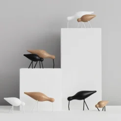 Clearance Normann Copenhagen Shorebird oak-white, large BrownWhite