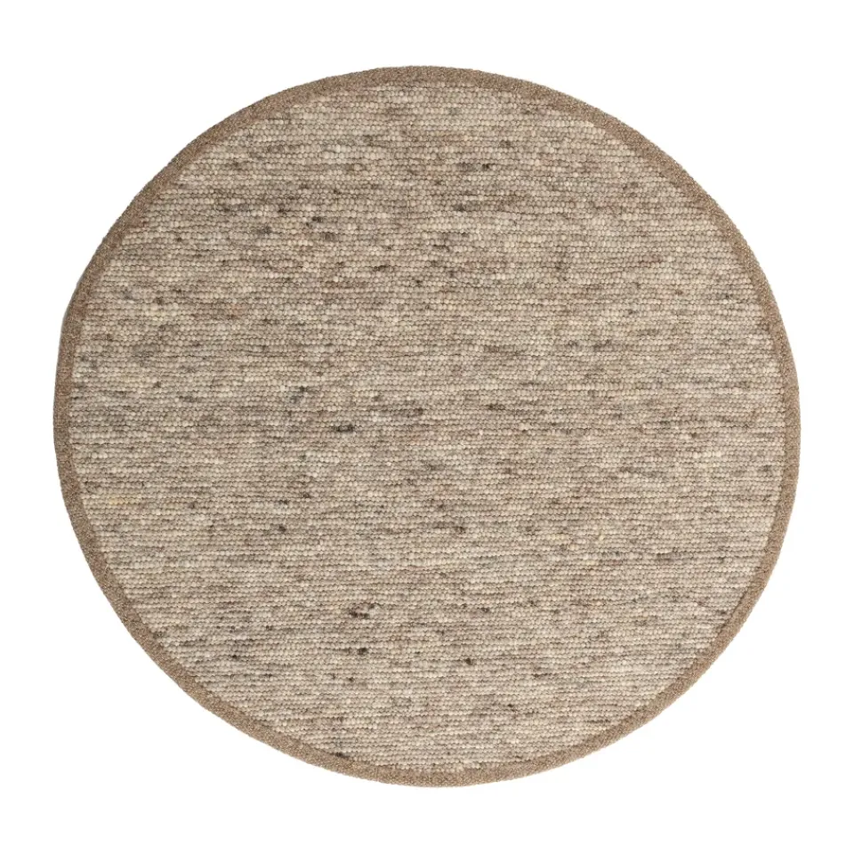 Jute & Natural Fibre Rugs|Round Rugs^Tisca Sierrafil round rug, Macchiato no. 125, Ø300 cm Brown