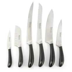 Hot Robert Welch Signature Book Oak knife block set 7 pieces, oak BeigeBrown
