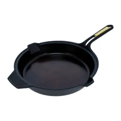 Best Victoria Signature Cast Iron Frying Pan 25 cm, Black