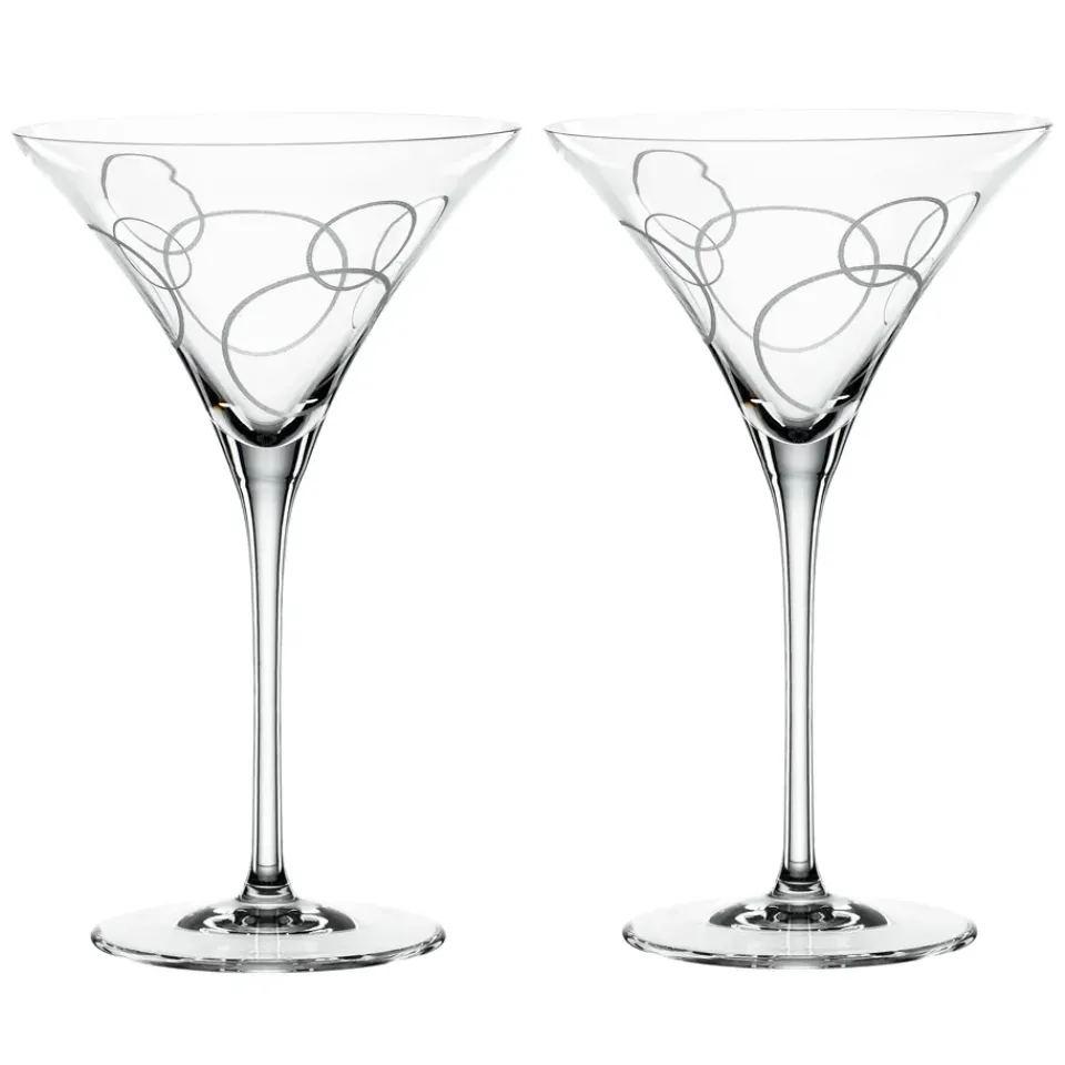 Cocktail & Martini Glasses|Long Drink & Highball Glasses^Spiegelau Signature cocktail glass 22 cl 2-pack, Circles Transparent