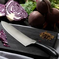Robert Welch Signature knife, 25 cm Silver-colouredBlack