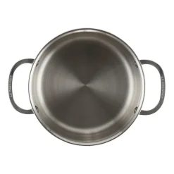 Cooking Pots & Casserole Dishes^Le Creuset Signature 3-Ply deep casserole with lid, 3.8 l Silver-coloured