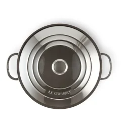Cooking Pots & Casserole Dishes^Le Creuset Signature 3-Ply low casserole with lid, 4.8 l Silver-coloured