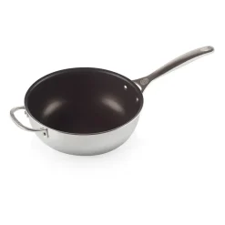 Online Le Creuset Signature 3-Ply non-stick saucepan with lid, 3.3 l Silver-coloured