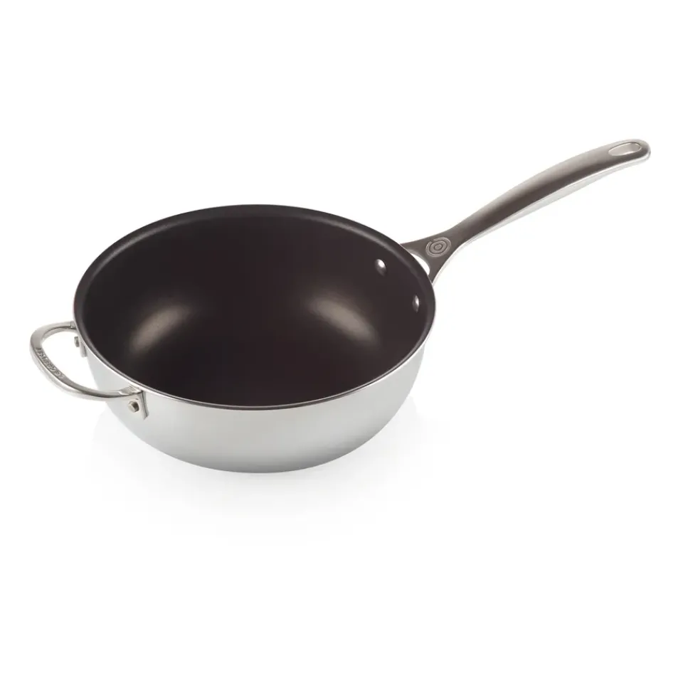 Online Le Creuset Signature 3-Ply non-stick saucepan with lid, 3.3 l Silver-coloured