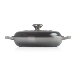New Le Creuset Signature shallow casserole 3.5 l, Flint BlackGrey