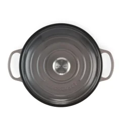 New Le Creuset Signature shallow casserole 3.5 l, Flint BlackGrey