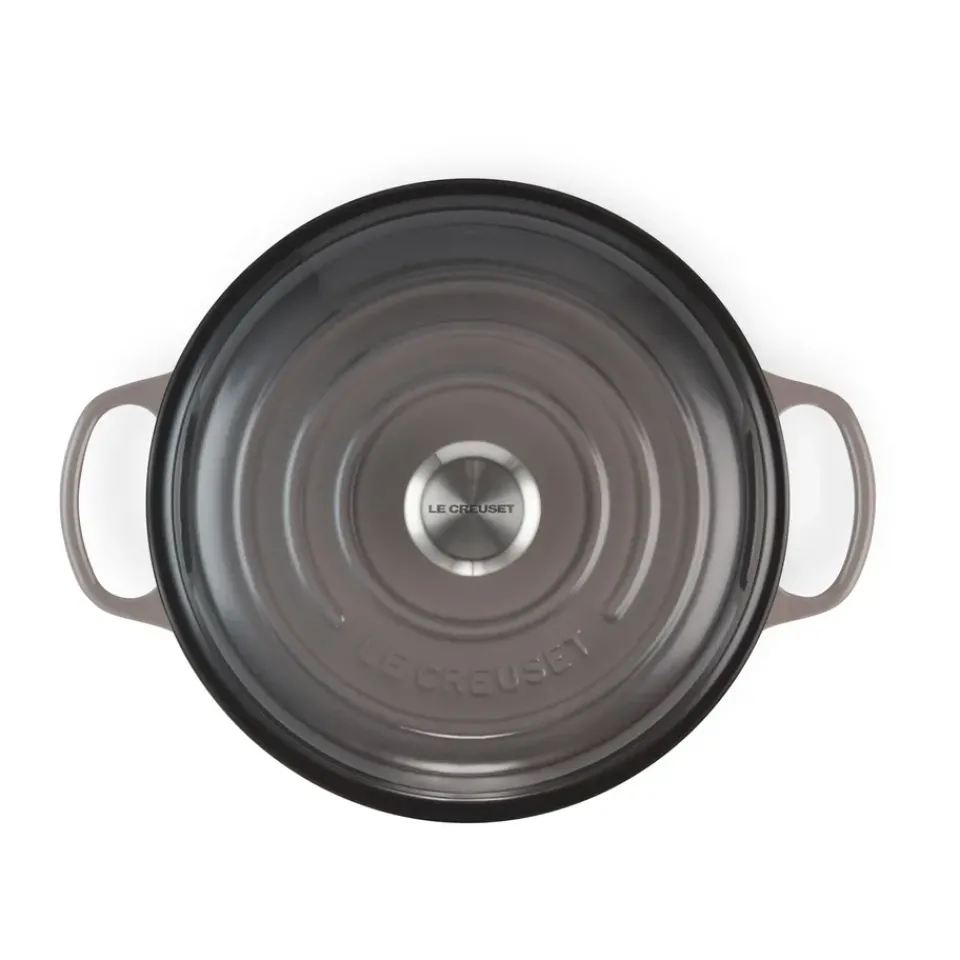 New Le Creuset Signature shallow casserole 3.5 l, Flint BlackGrey