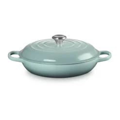 Clearance Le Creuset Signature shallow casserole 3.5 l, Sea Salt Blue