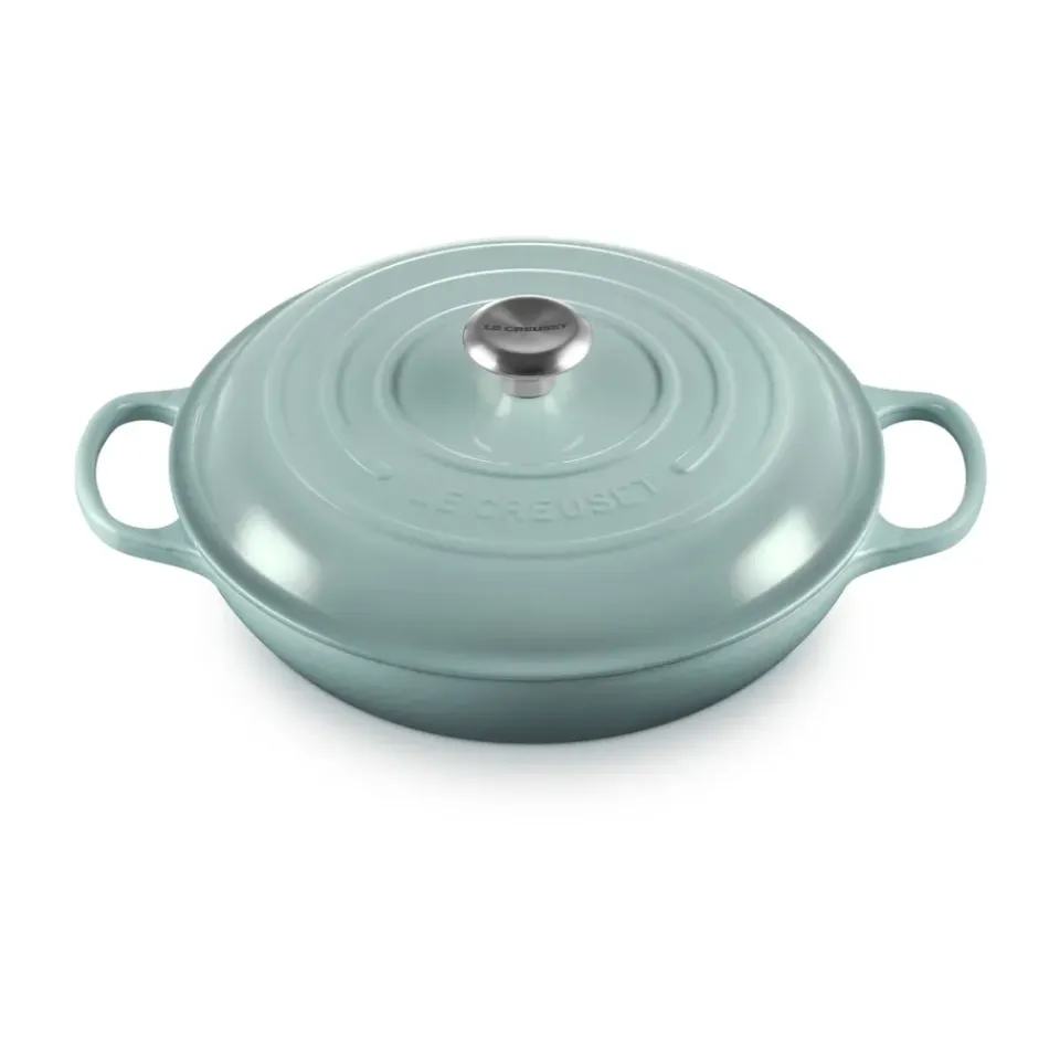Clearance Le Creuset Signature shallow casserole 3.5 l, Sea Salt Blue
