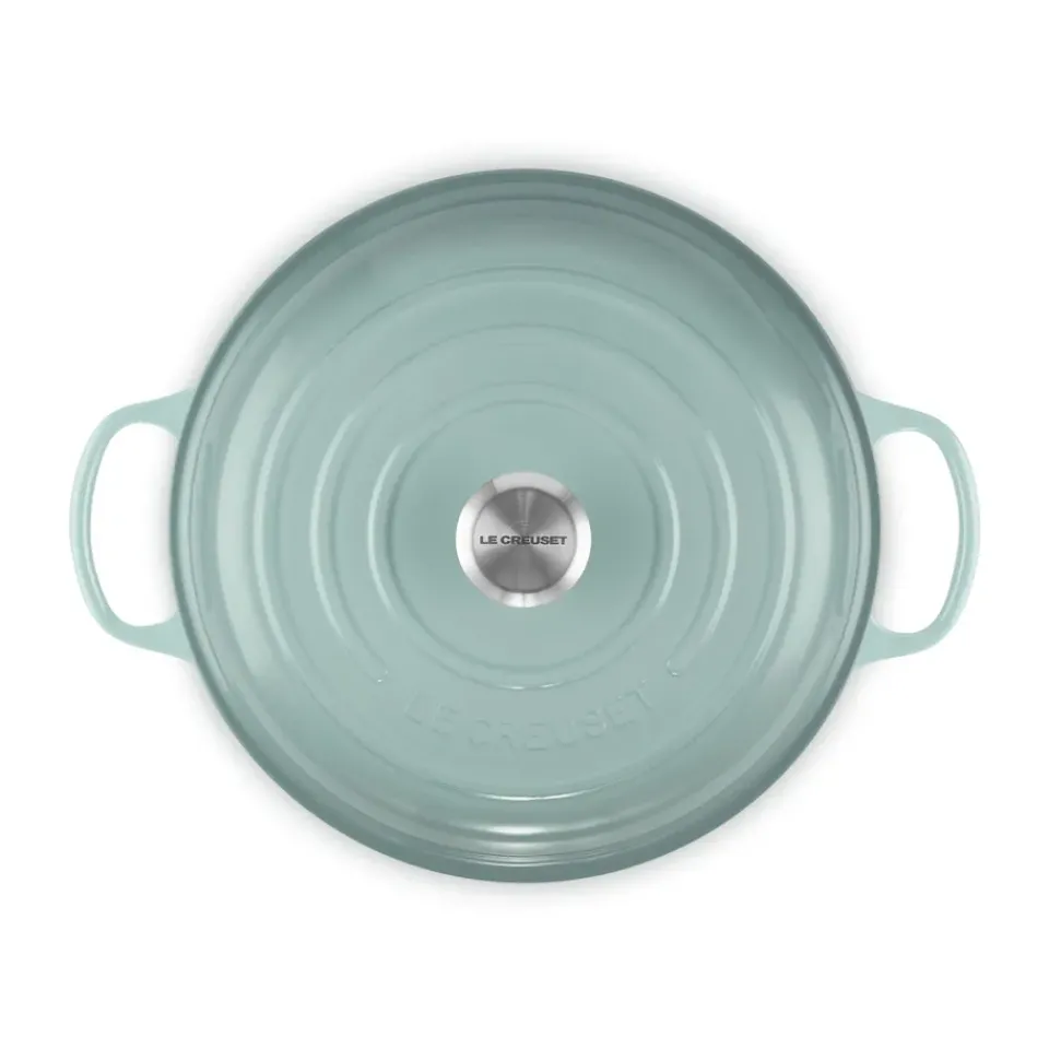 Clearance Le Creuset Signature shallow casserole 3.5 l, Sea Salt Blue