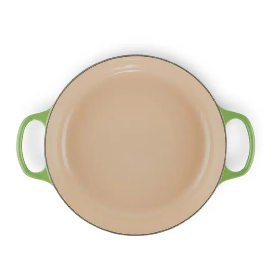 Cast Iron Casserole Pots^Le Creuset Signature shallow casserole 3.5 l, Bamboo Green