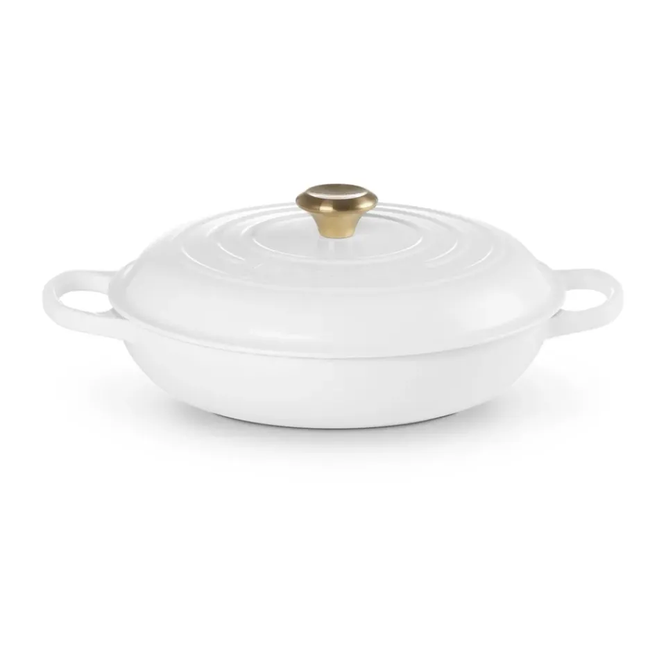 Cast Iron Casserole Pots|Cooking Pots & Casserole Dishes^Le Creuset Signature shallow casserole 3.5 l, White