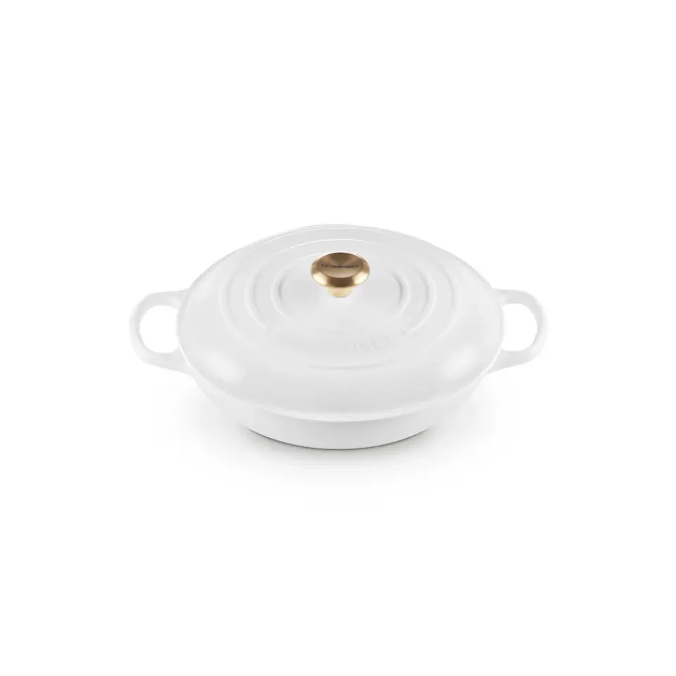 Cast Iron Casserole Pots|Cooking Pots & Casserole Dishes^Le Creuset Signature shallow casserole 3.5 l, White