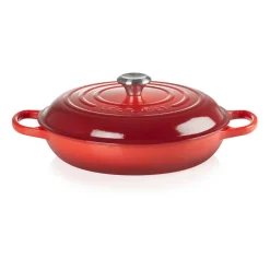 Cast Iron Casserole Pots|Cooking Pots & Casserole Dishes^Le Creuset Signature shallow casserole 3.5 l, Cerise Red