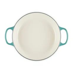 Cast Iron Casserole Pots|Cooking Pots & Casserole Dishes^Le Creuset Signature shallow casserole 3.5 l, Bleu Riviera Blue
