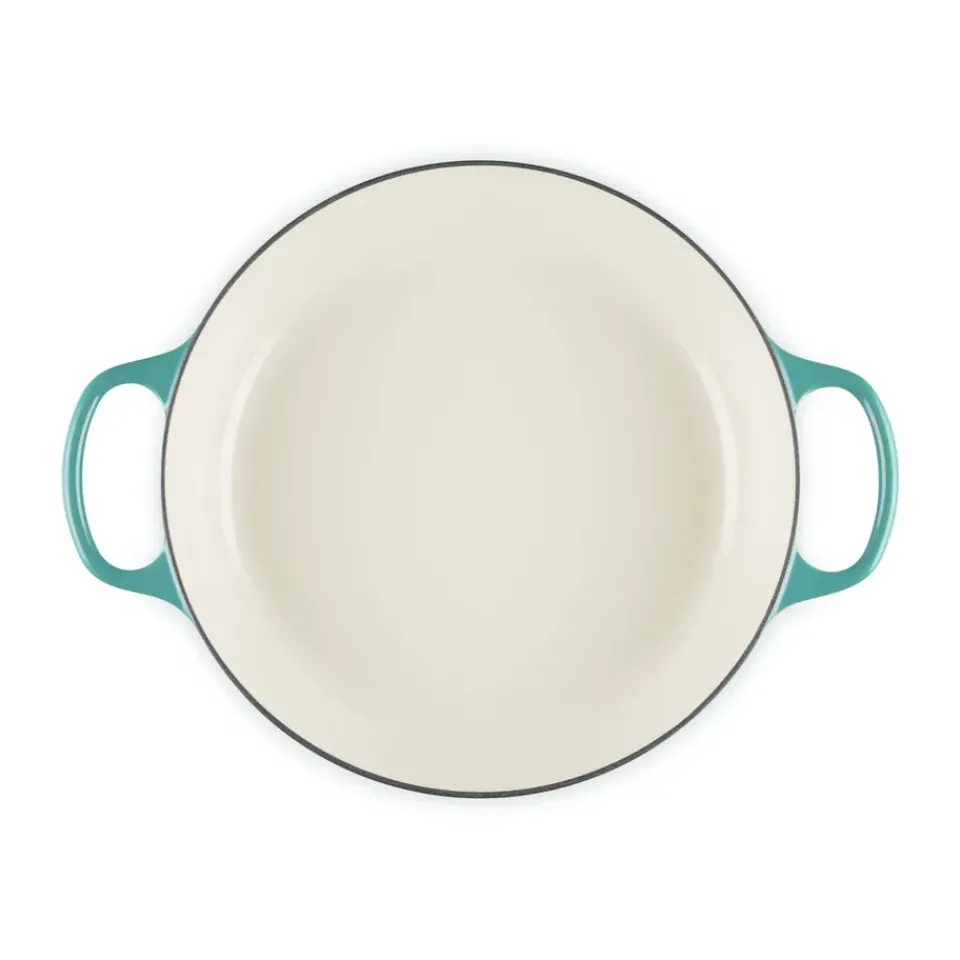 Cast Iron Casserole Pots|Cooking Pots & Casserole Dishes^Le Creuset Signature shallow casserole 3.5 l, Bleu Riviera Blue