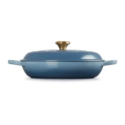 Cast Iron Casserole Pots|Cooking Pots & Casserole Dishes^Le Creuset Signature shallow casserole 3.5 l, Chambray Blue