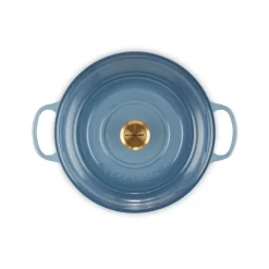 Cast Iron Casserole Pots|Cooking Pots & Casserole Dishes^Le Creuset Signature shallow casserole 3.5 l, Chambray Blue