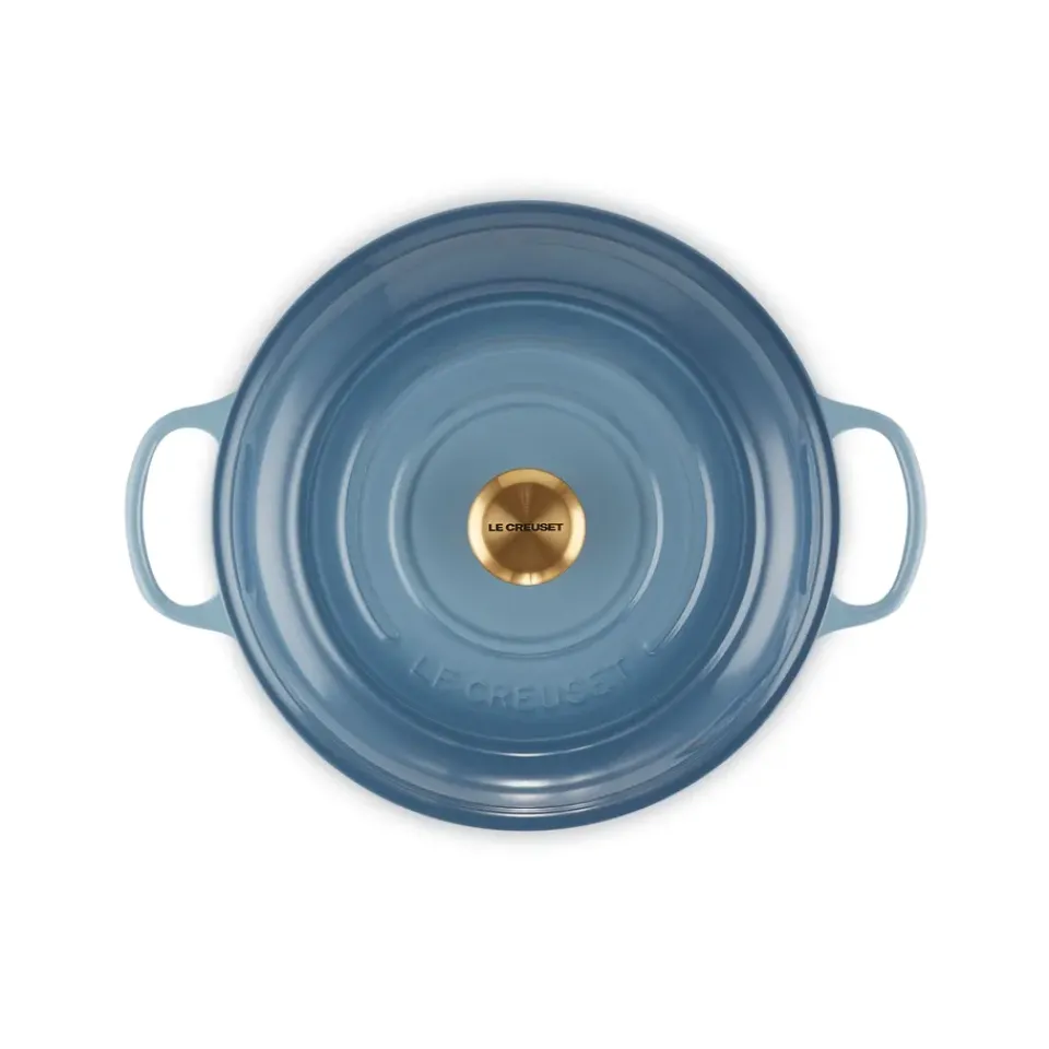 Cast Iron Casserole Pots|Cooking Pots & Casserole Dishes^Le Creuset Signature shallow casserole 3.5 l, Chambray Blue