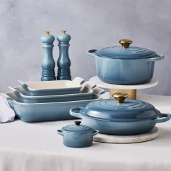 Cast Iron Casserole Pots|Cooking Pots & Casserole Dishes^Le Creuset Signature shallow casserole 3.5 l, Chambray Blue