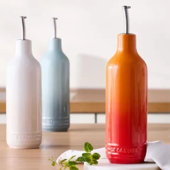Bottles, Pourers & Drizzlers^Le Creuset Signature stoneware oil bottle 0.6 L, Volcanic Orange