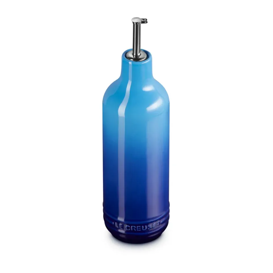 Clearance Le Creuset Signature stoneware oil bottle 0.6 L, Azure Blue