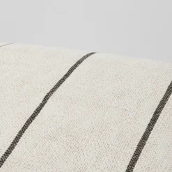 Sitting Poufs^Broste Copenhagen Sigrid pouf, Light beige-black, 50x50 cm BeigeBlack