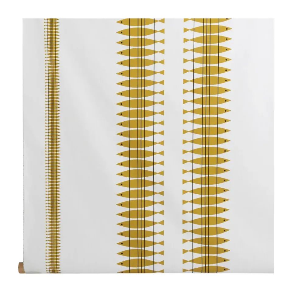 Fabric By The Metre|Oilcloths^Almedahls Sill oilcloth by the metre, Ochre Yellow