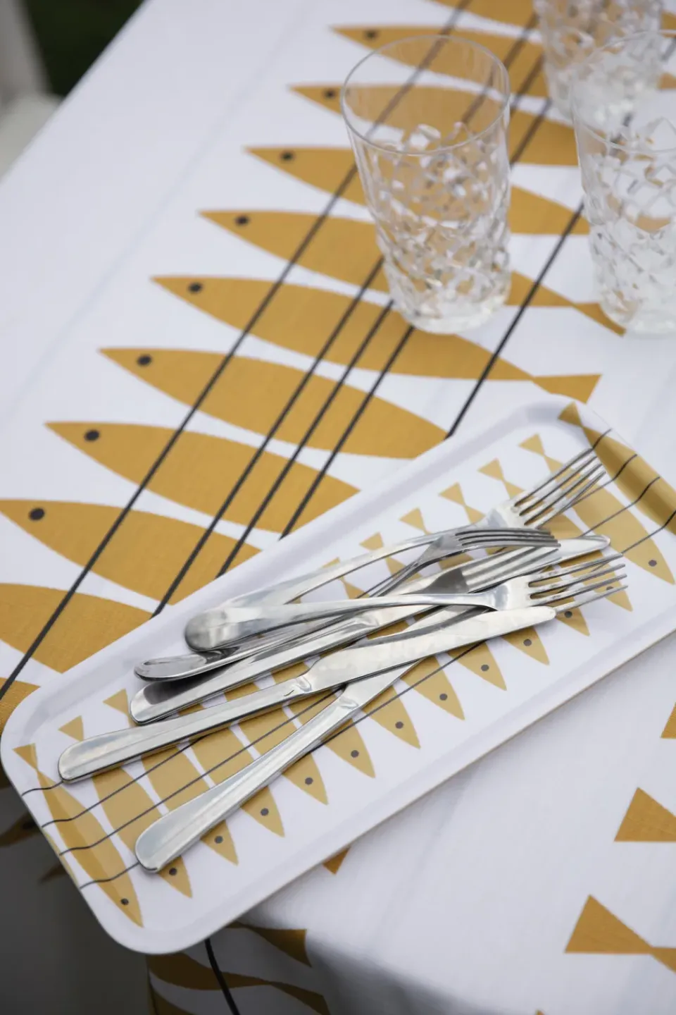 Fabric By The Metre|Oilcloths^Almedahls Sill oilcloth by the metre, Ochre Yellow
