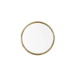 Round Mirrors^&Tradition Sillon SH4 mirror, Brass Gold-coloured
